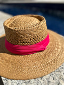 Chapéu Faixa Rosa