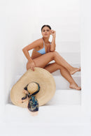 Top Cortininha Azul Onda