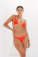 Top Cortininha Ombro Tangerina