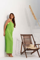 Vestido Aurora Verde Limão