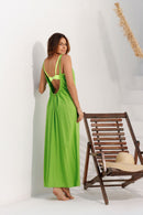 Vestido Aurora Verde Limão