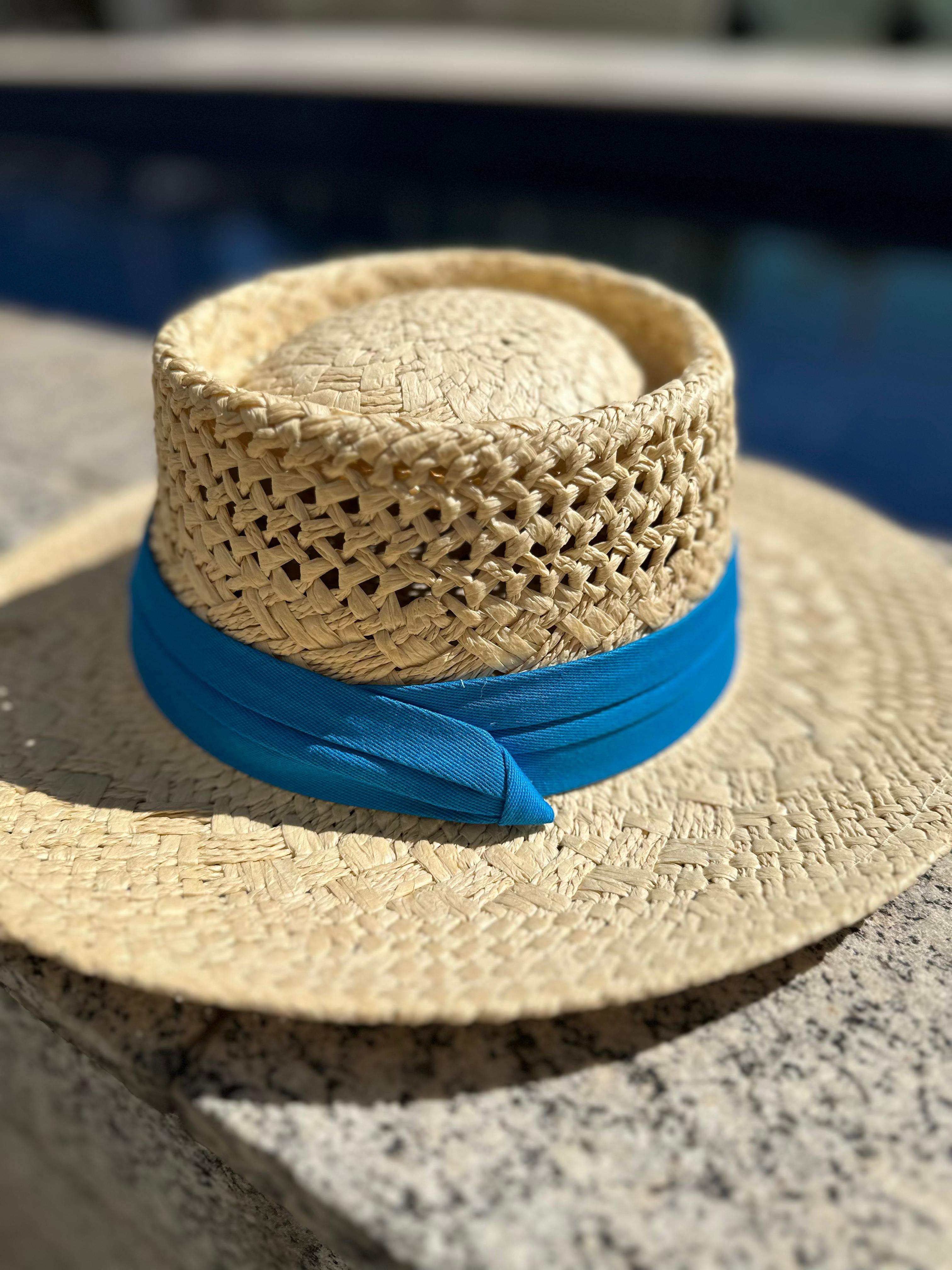 Chapéu Palha com Faixa - MANU DINIZ BEACHWEAR