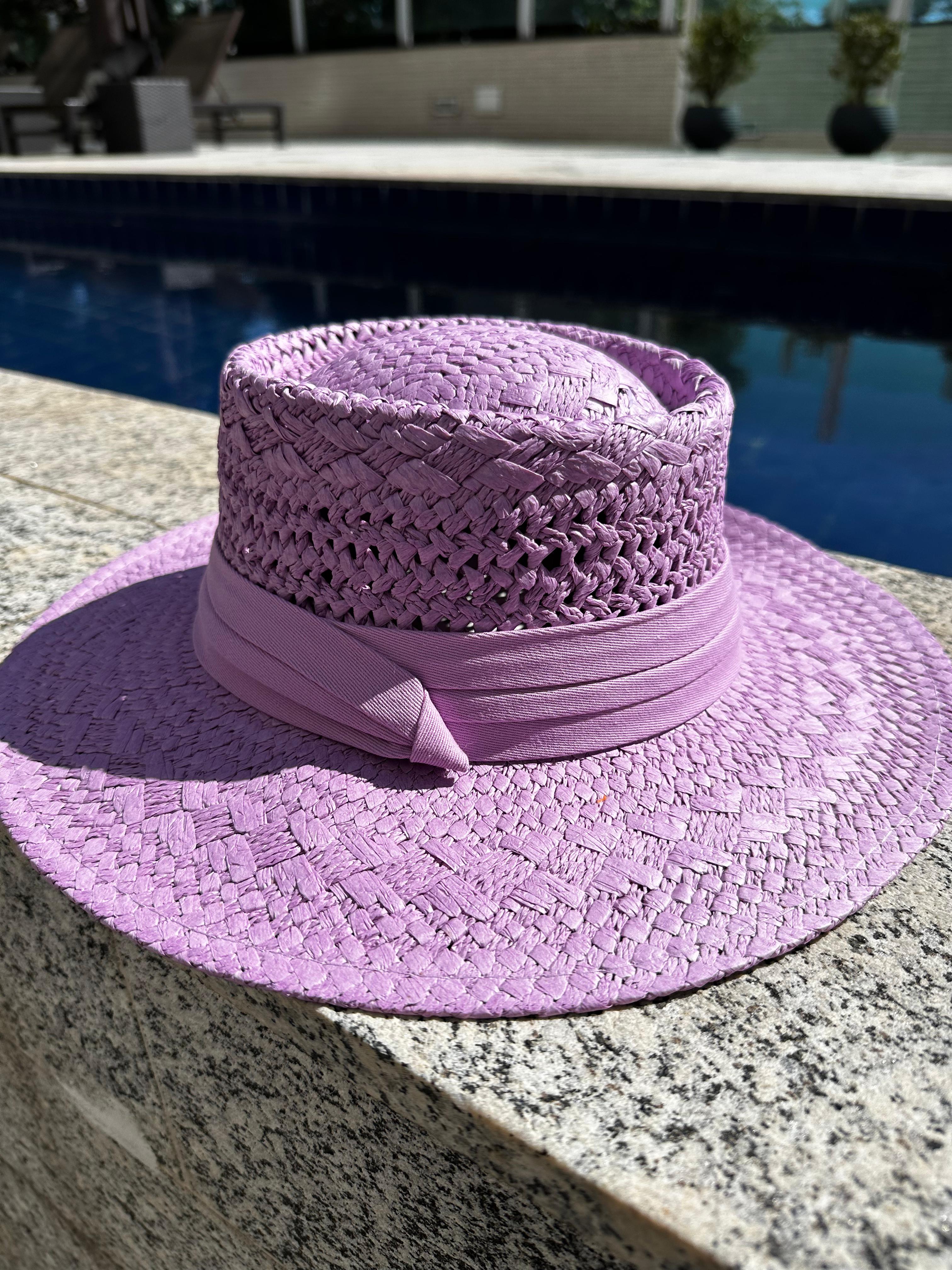 Chapéu Palha com Faixa - MANU DINIZ BEACHWEAR