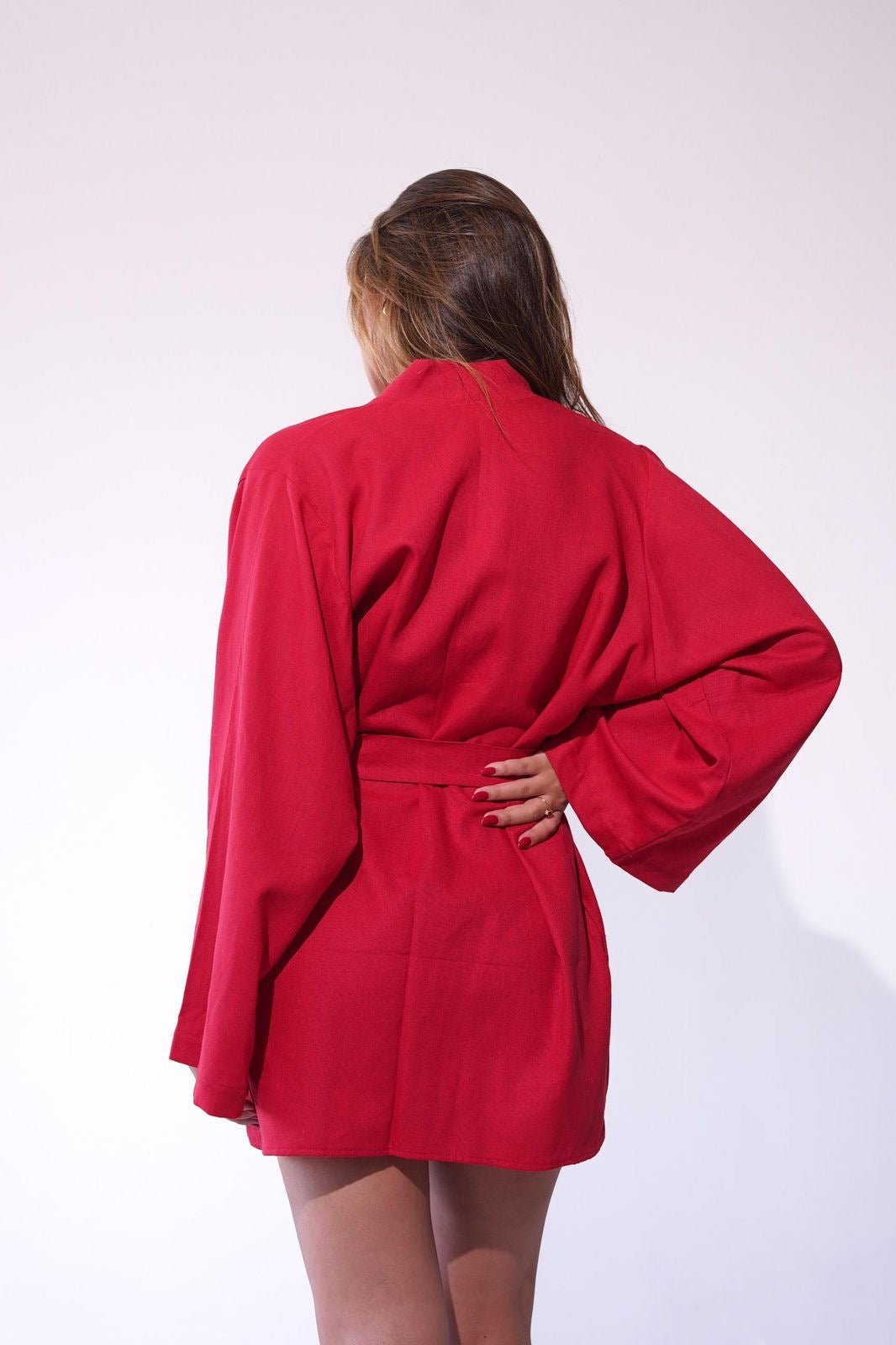 Kimono Aura Acerola - MANU DINIZ BEACHWEAR