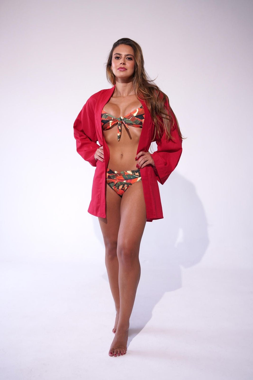 Kimono Aura Acerola - MANU DINIZ BEACHWEAR