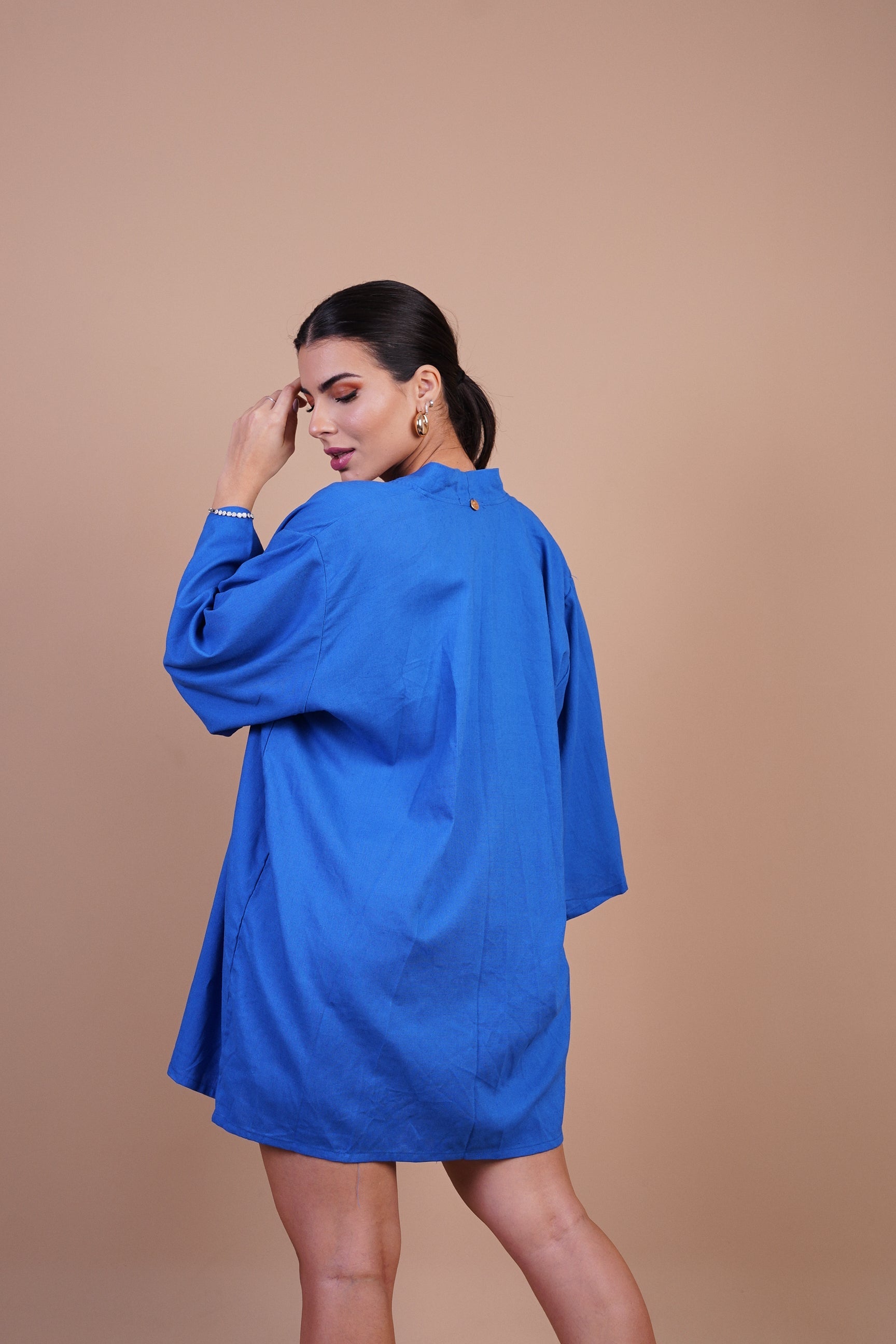 Kimono Aura Azul Oceano - MANU DINIZ BEACHWEAR