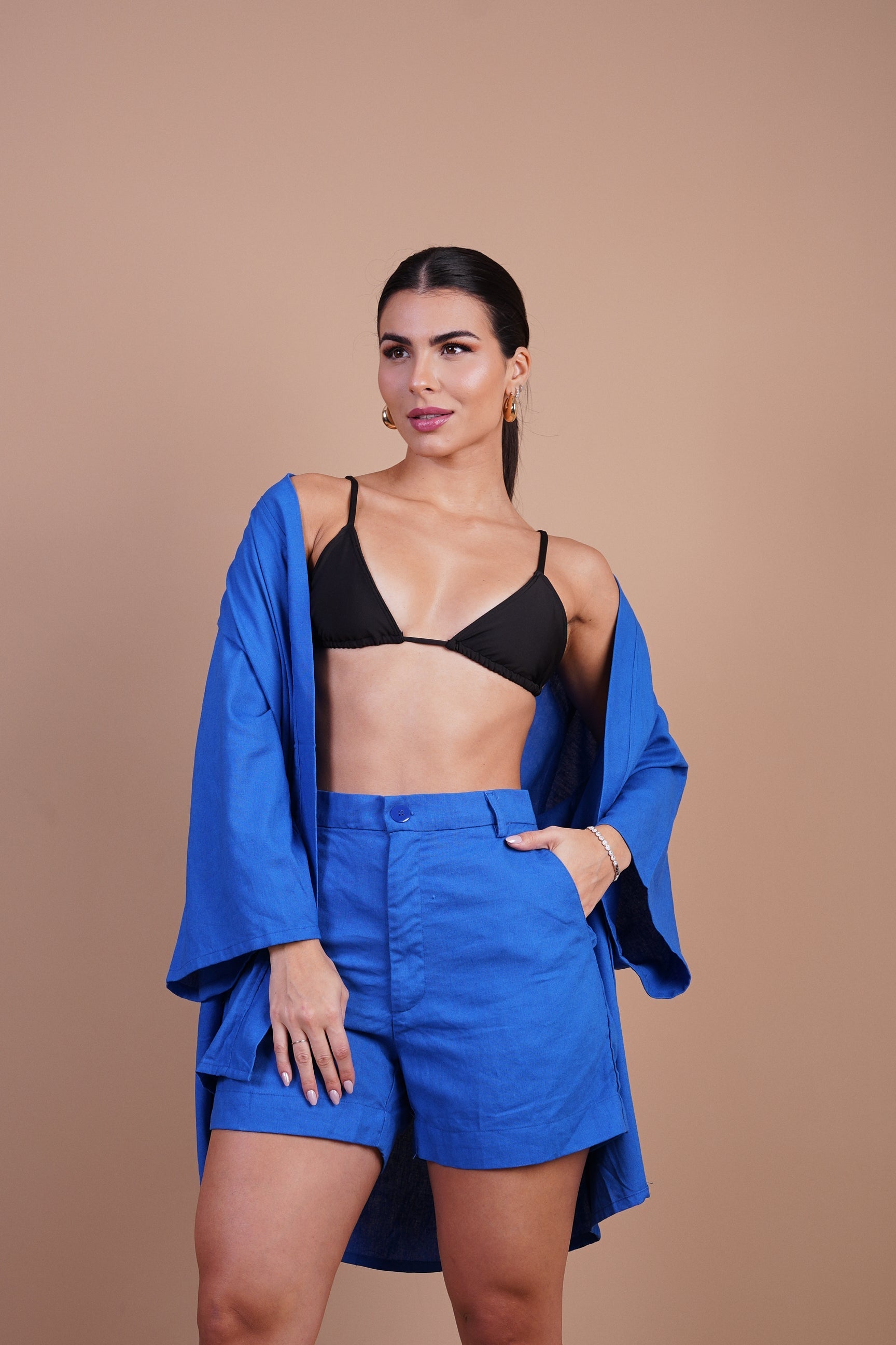 Kimono Aura Azul Oceano - MANU DINIZ BEACHWEAR