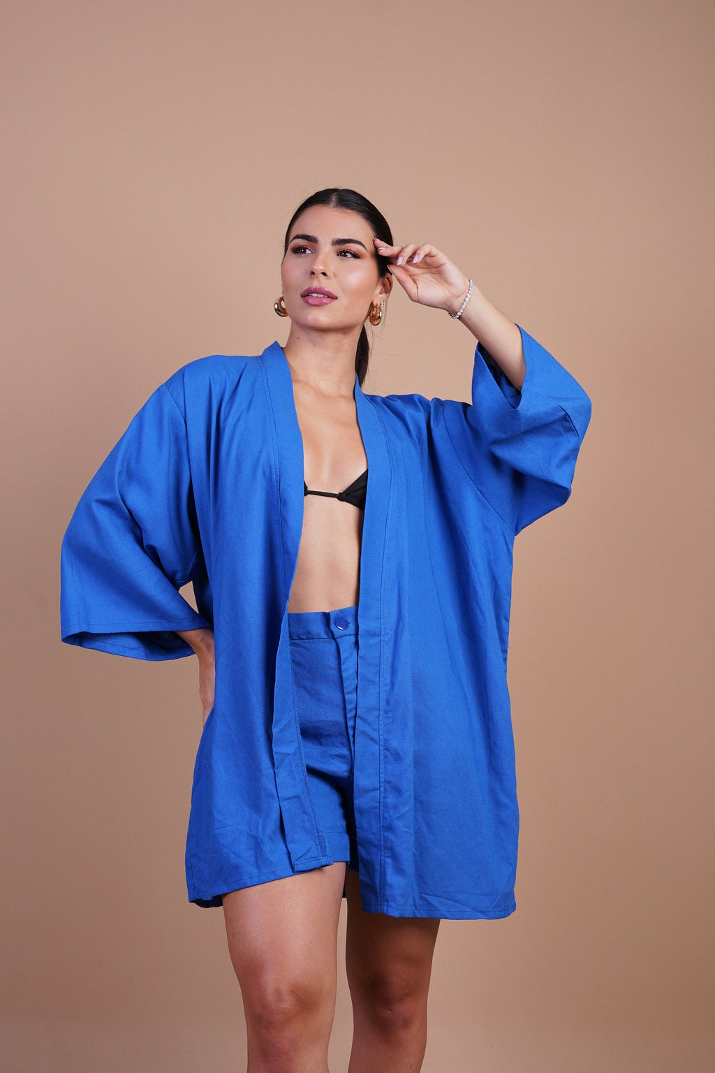 Kimono Aura Azul Oceano - MANU DINIZ BEACHWEAR