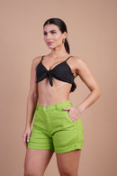 Short Ostra Verde Limão