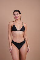 Top Cortininha Ombro Preto