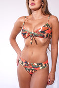 Top Biquíni Nó Frontal Tropical - MANU DINIZ BEACHWEAR